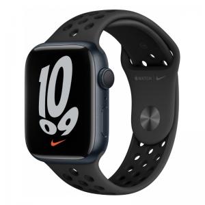 Apple Watch Series 7 45mm Midnight Aluminum Case with Anthracite/Black Nike Sport Band