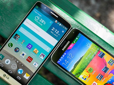 Пользователи отдают предпочтение LG G3, а не Samsung Galaxy S5