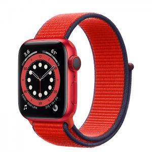 Apple Watch Series 6 GPS + Cellular 40mm Red Aluminum Case with Red Sport Loop