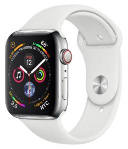Apple Watch Stainless Steel 44mm GPS + Cellular with Sport Band (series 4)